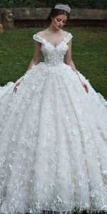 مدل لباس عروس 2019 (پرنسسی، پفی، ماهی، اسکارلت)