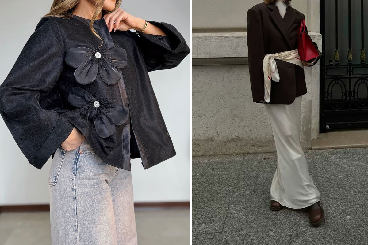 مدل شومیز مشکی زنانه برای عید نوروز 1405